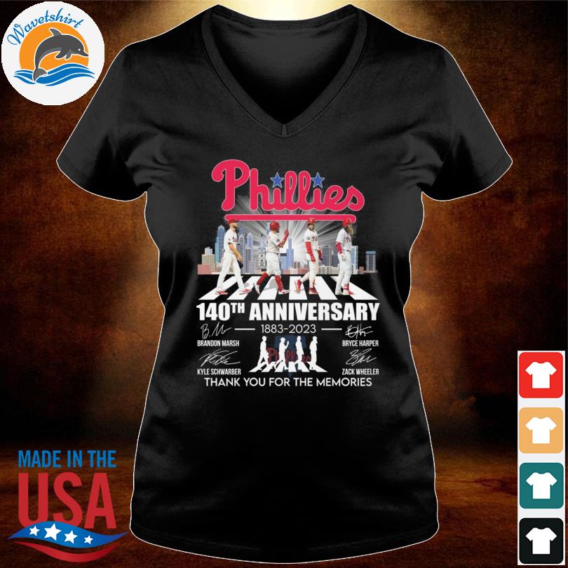 Vqtshirt - Philadelphia Phillies abbey road 140th anniversary 1883