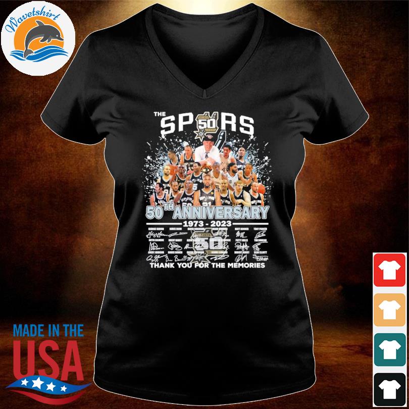 The San Antonio Spurs 50th anniversary 1973 2023 thank you for the