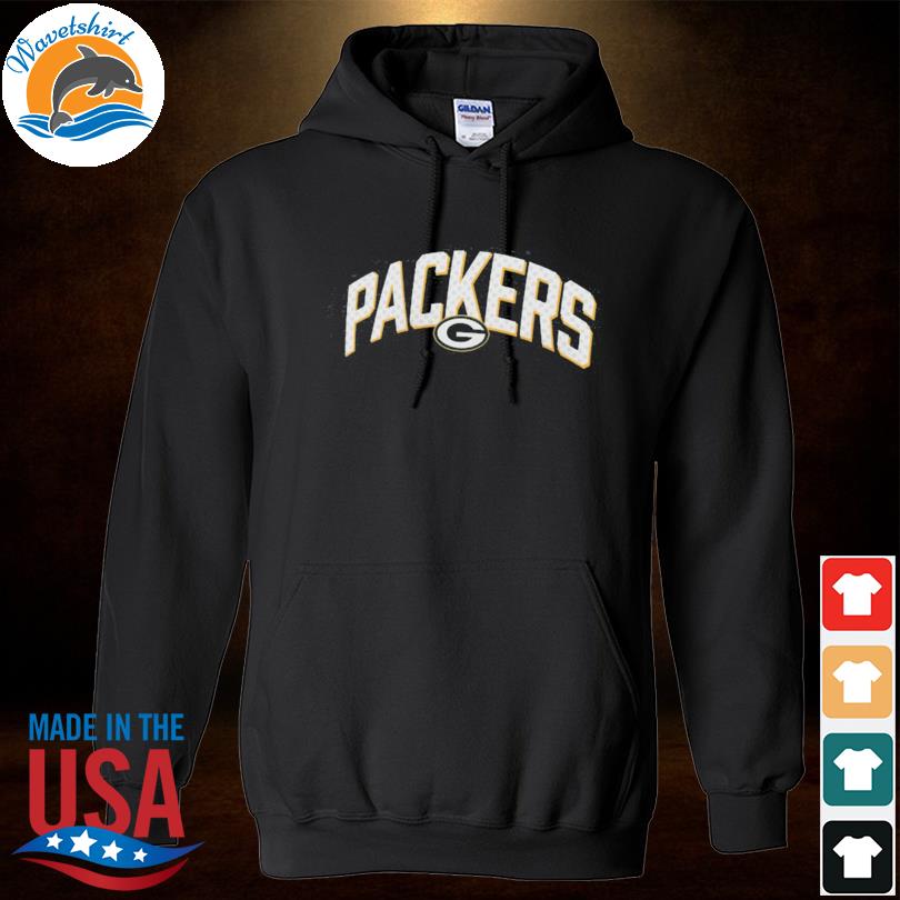 Green Bay Packers Nike Sideline Athletic Stack Performance Pullover Hoodie  - Gray