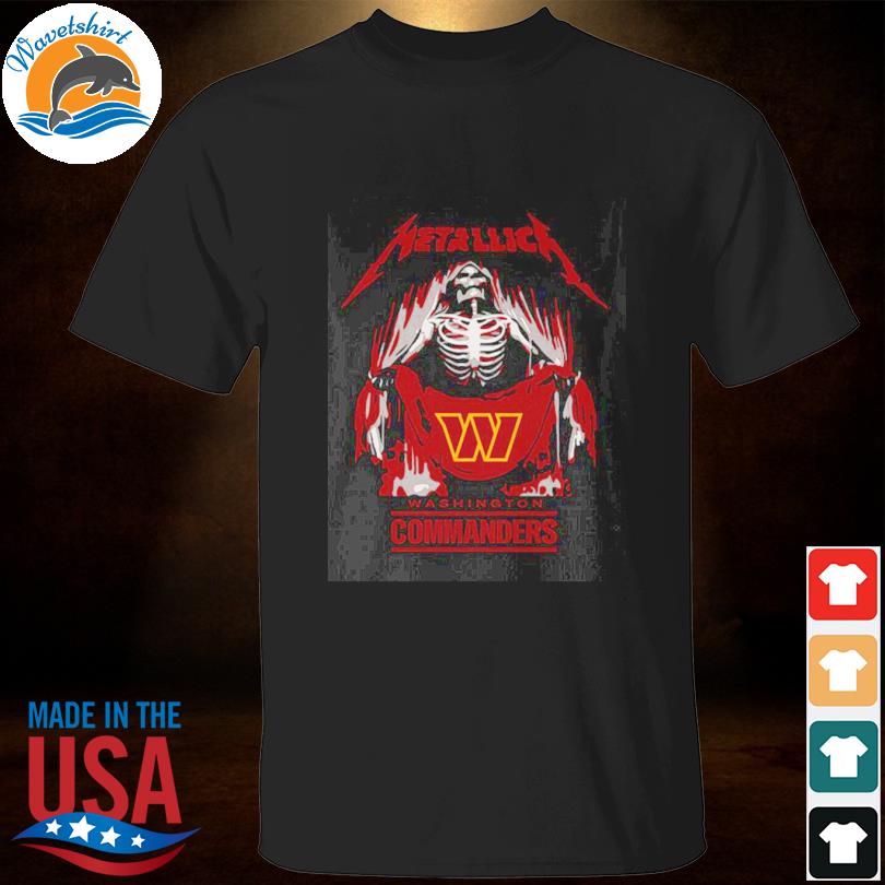 Metallica Collab Washington Commanders T-shirt