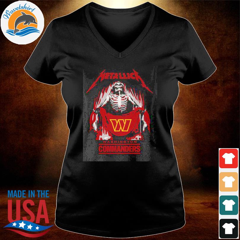 Metallica Collab Washington Commanders T-Shirt, hoodie, sweater, long  sleeve and tank top