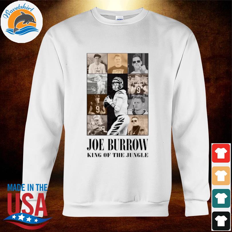 Joe Burrow king of the jungle shirt, hoodie, sweater, long sleeve and tank  top