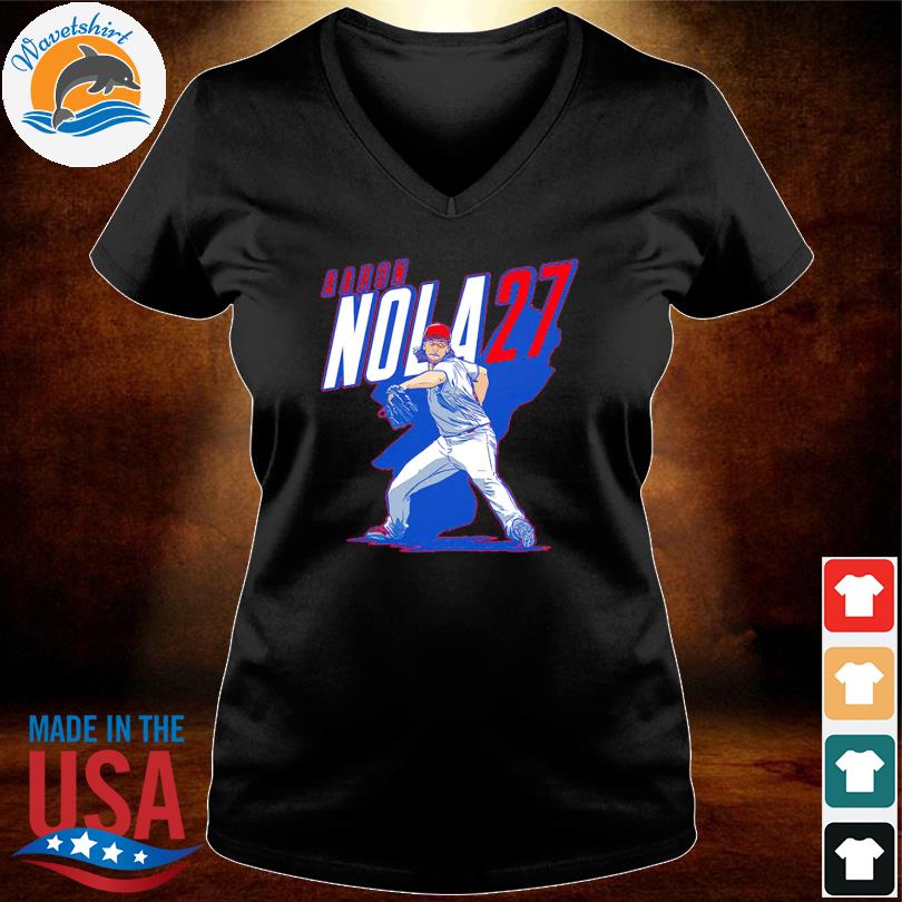 Aaron Nola Name And Number Mlbpa Shirt