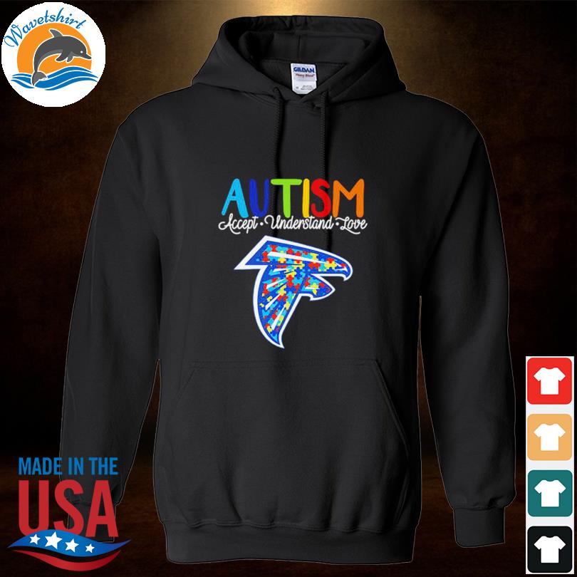 NFL Atlanta Falcons Crewneck Sweatshirt Puzzle Autism Awareness