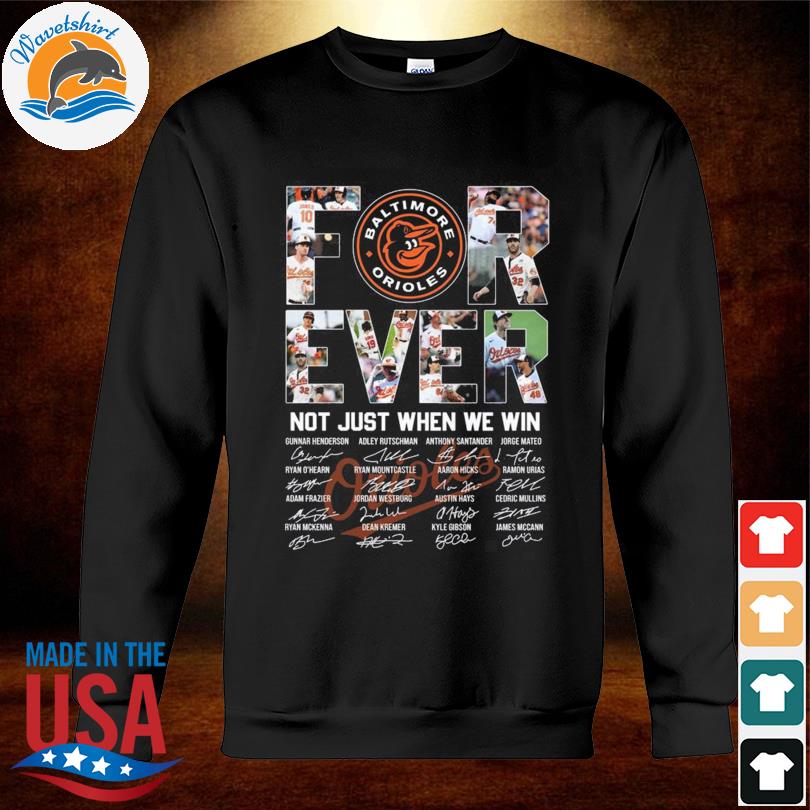 Baltimore Orioles forever not just we win shirt, hoodie, sweater