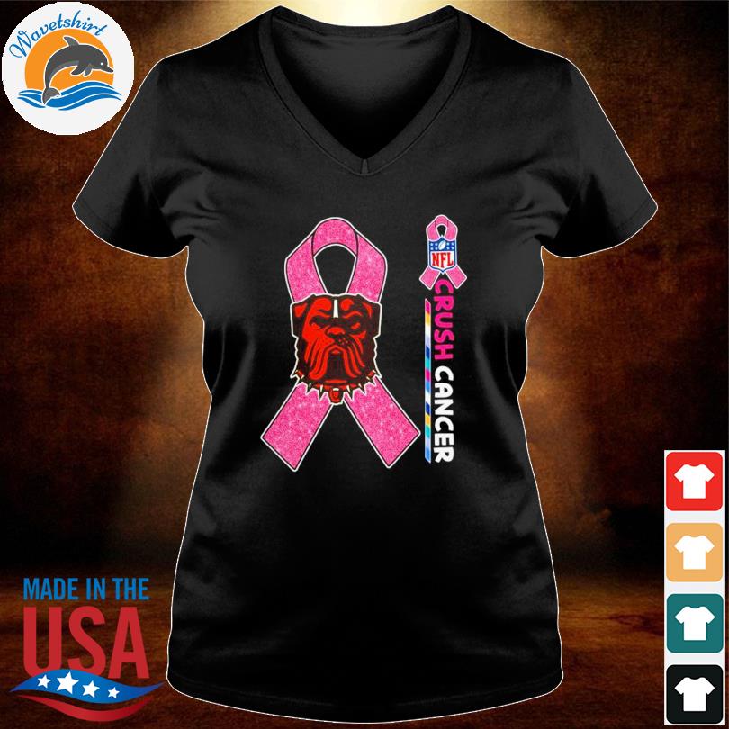 Crush Cancer Cleveland Browns NFL Shirt Cancer Support