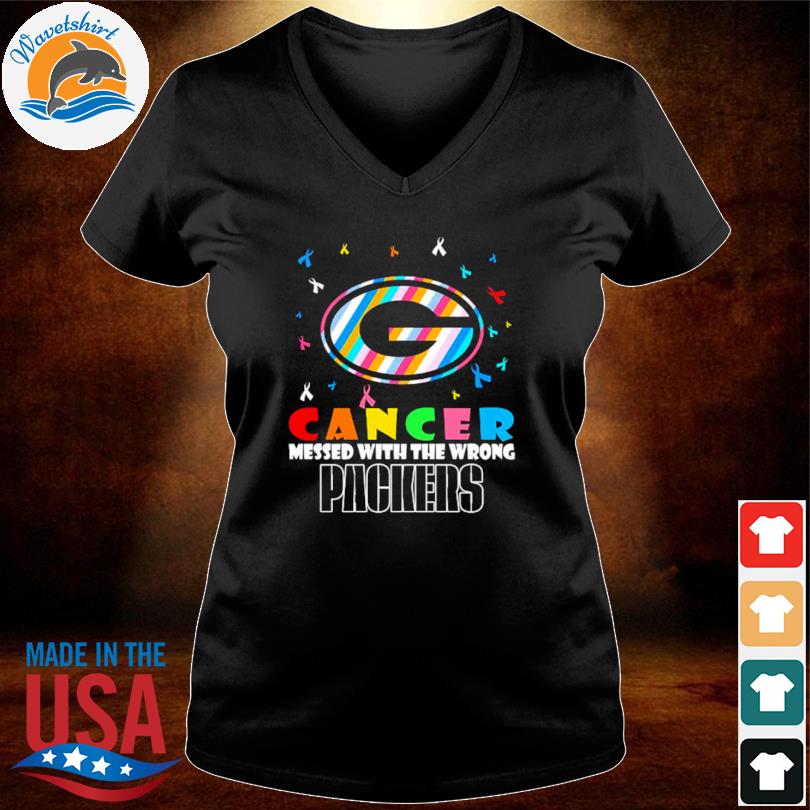 Green Bay Packers NFL Cancer Mess With The Wrong shirt, hoodie, sweater,  long sleeve and tank top