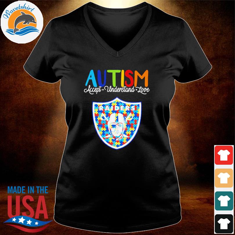 Las Vegas Raiders NFL Autism Awareness Personalized Hoodie T Shirt - Growkoc