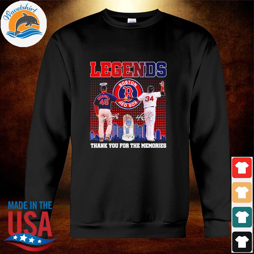 Legends Boston red sox thank you for the memories shirt, hoodie, sweater,  long sleeve and tank top