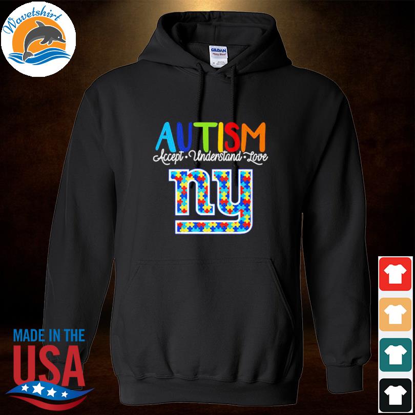 New York Giants NFL Special Autism Awareness Design Hoodie T Shirt - Growkoc