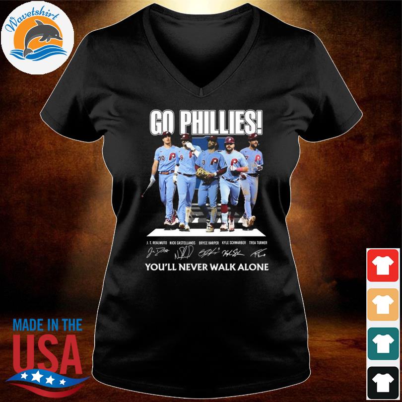 Phillies Walking Abbey Road Signatures Baseball Shirt, hoodie, sweatshirt  for men and women