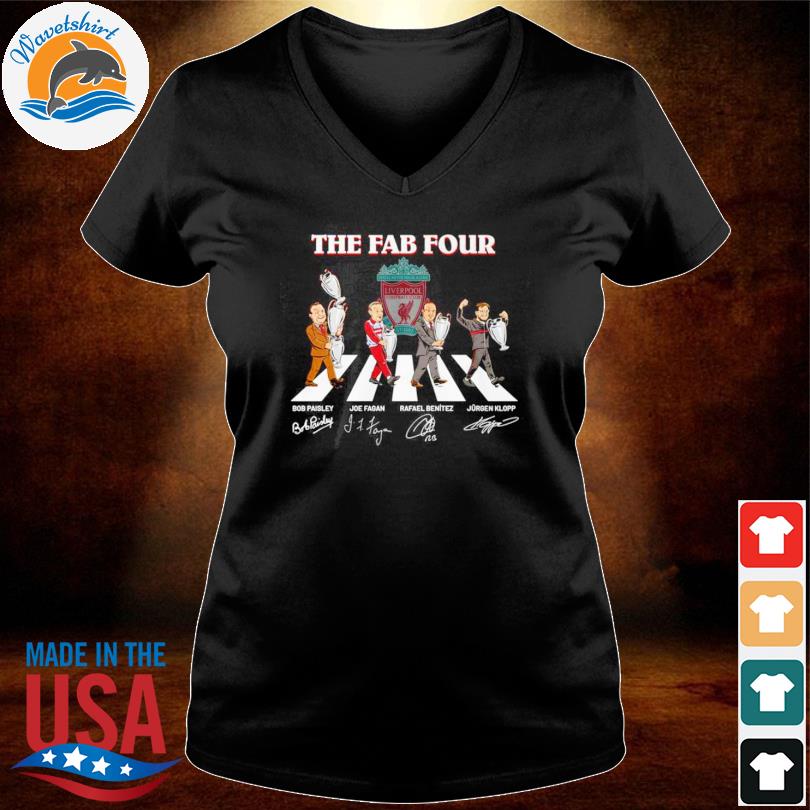 The Fab Four Chibi Abbey Road Signatures Shirt, hoodie, sweater