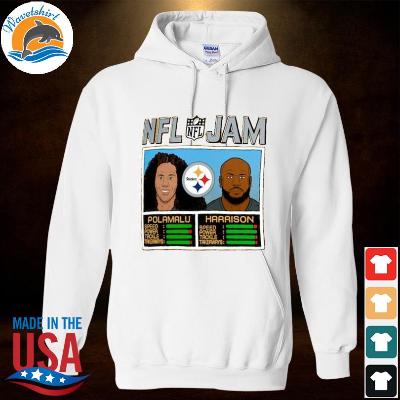 Homage Troy Polamalu & James Harrison Pittsburgh Steelers Gold Retired  Player NFL Jam Tri-Blend T-Shirt