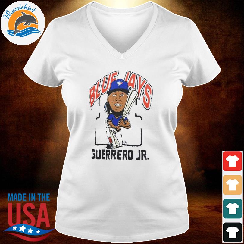 Vladimir Guerrero Jr. Toronto Blue Jays baseball player cartoon caricature  shirt, hoodie, sweater, long sleeve and tank top