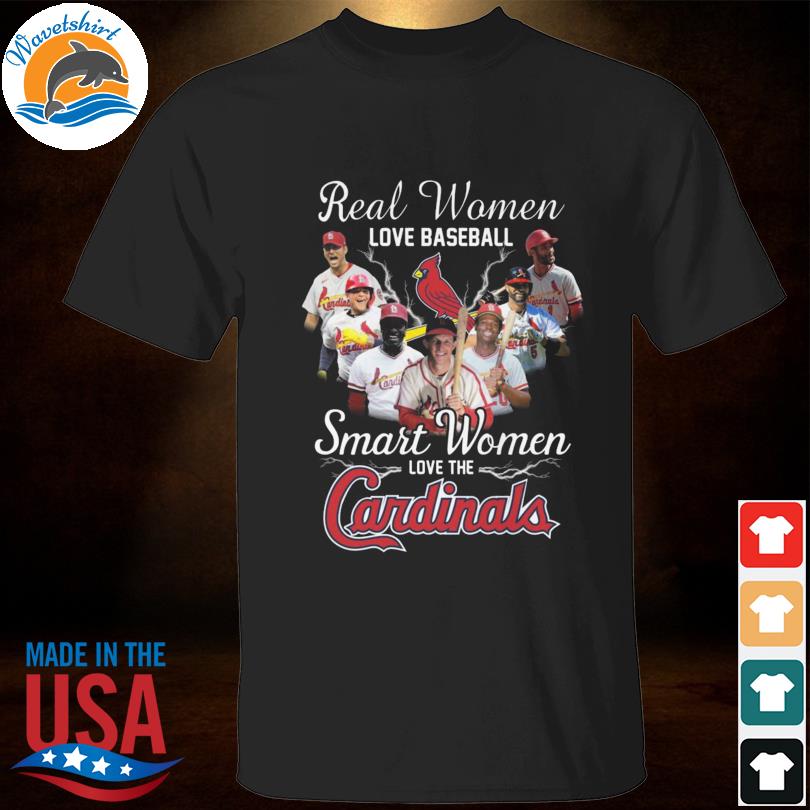 2023 Real Women Love Baseball Smart Women Love The St. Louis Cardinals 2023  Shirt