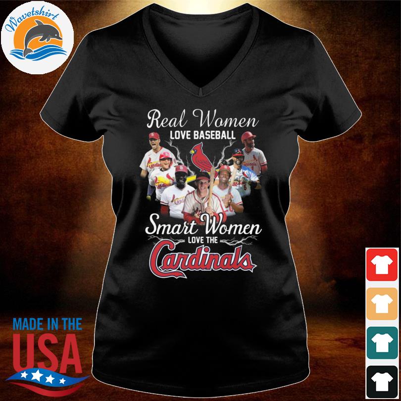 2023 Real Women Love Baseball Smart Women Love The St. Louis Cardinals 2023  Shirt