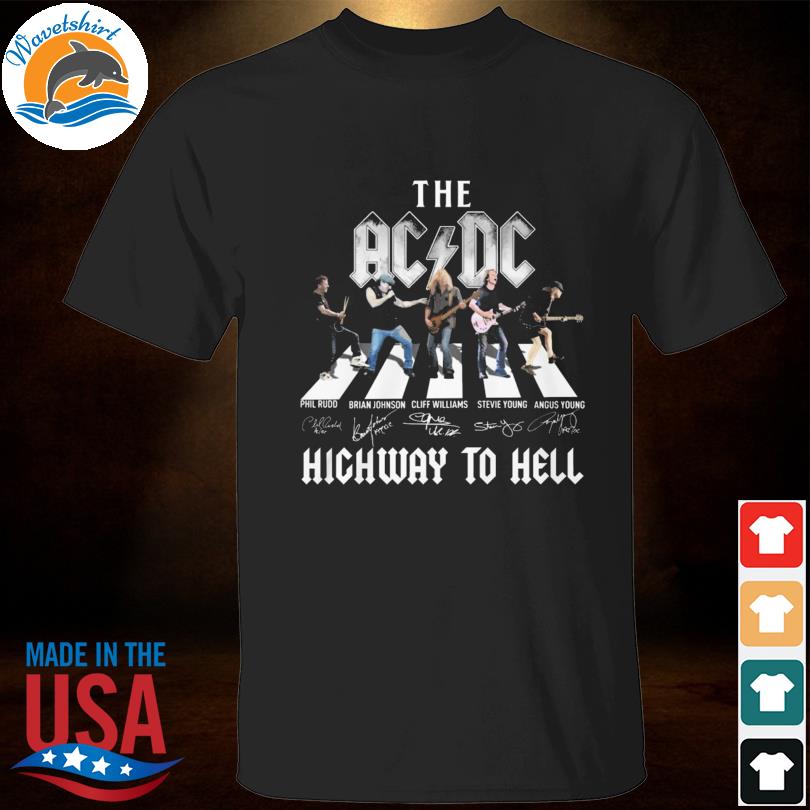 The ACDC highway to hell abbey road signatures 2024 shirt