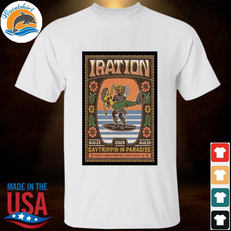 Iration august 23-24 2024 pacific amphitheatre in costa mesa ca poster shirt