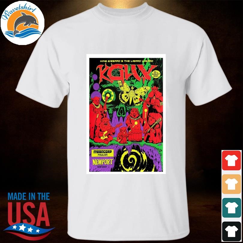 King gizzard & the lizard wizard august 25 2024 megacorp pavilion newport ky poster shirt