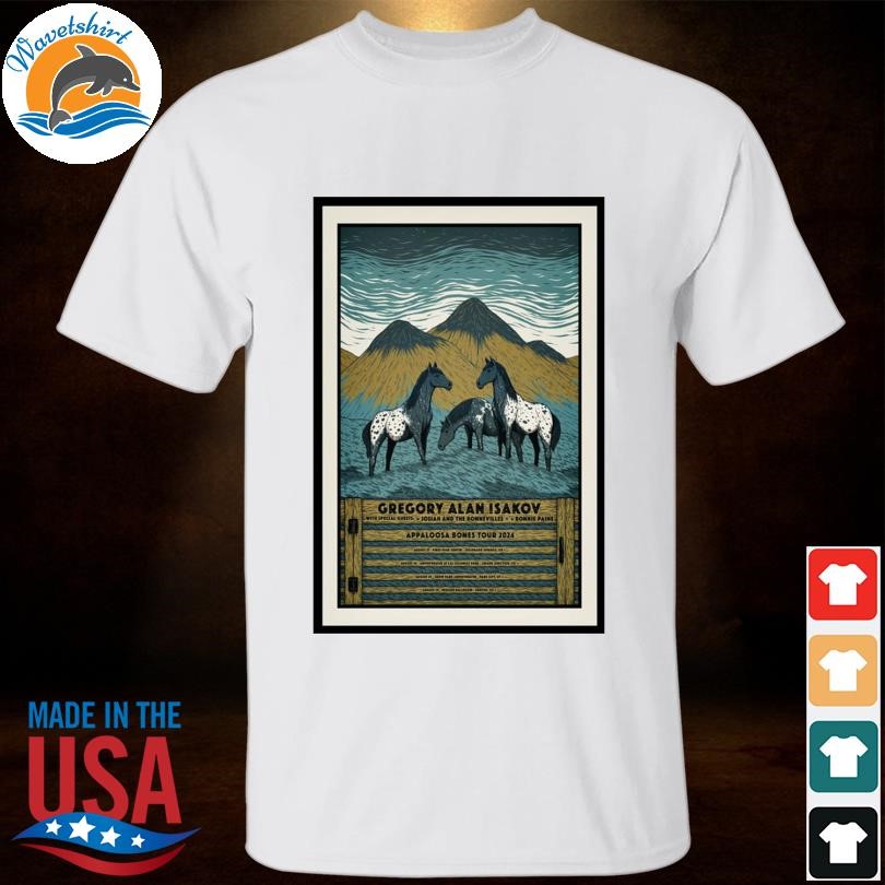 Poster gregory alan isakov appaloosa bones tour 2024 shirt