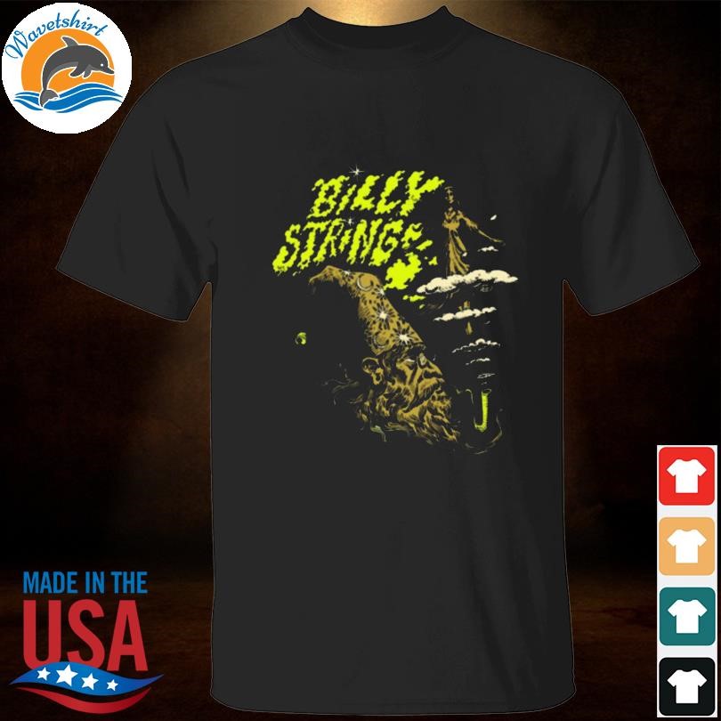 Funny Billy Strings Green Wizard Head Shirt