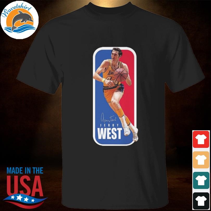 Jerry west the nba logo signature 2024 shirt