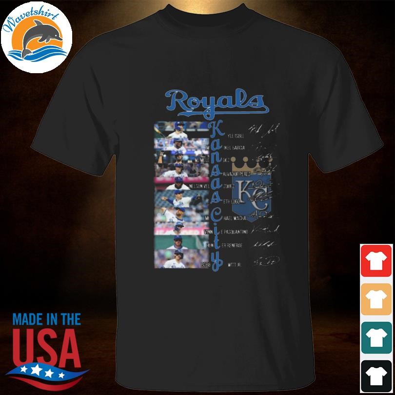 Kansas City Royals all name team signatures 2024 shirt