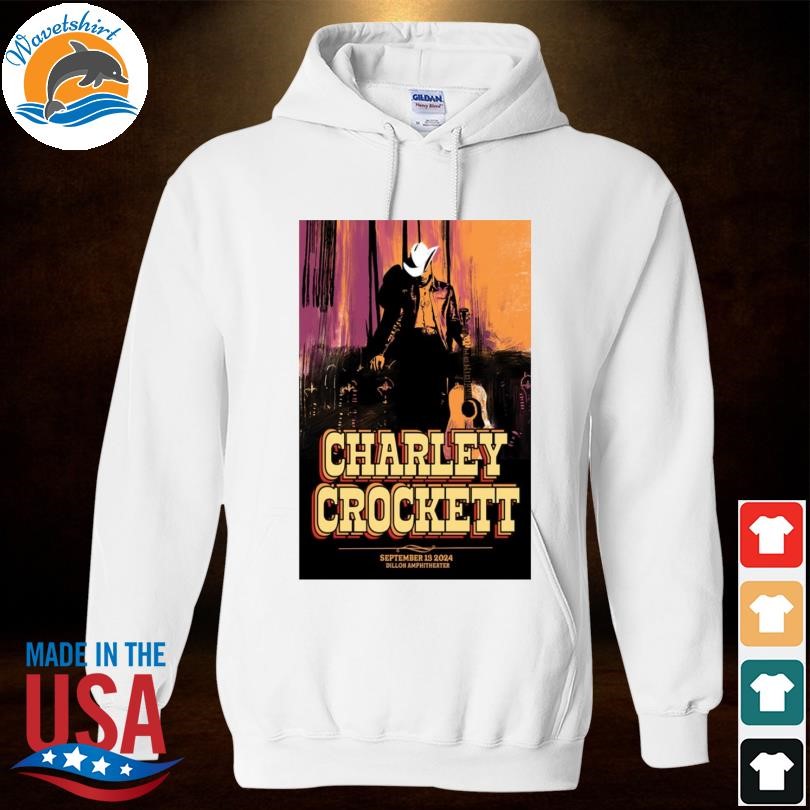 Limited Charley crockett sept 13 2024 dillon amphitheater dillon co concert poster artwork Hoodied