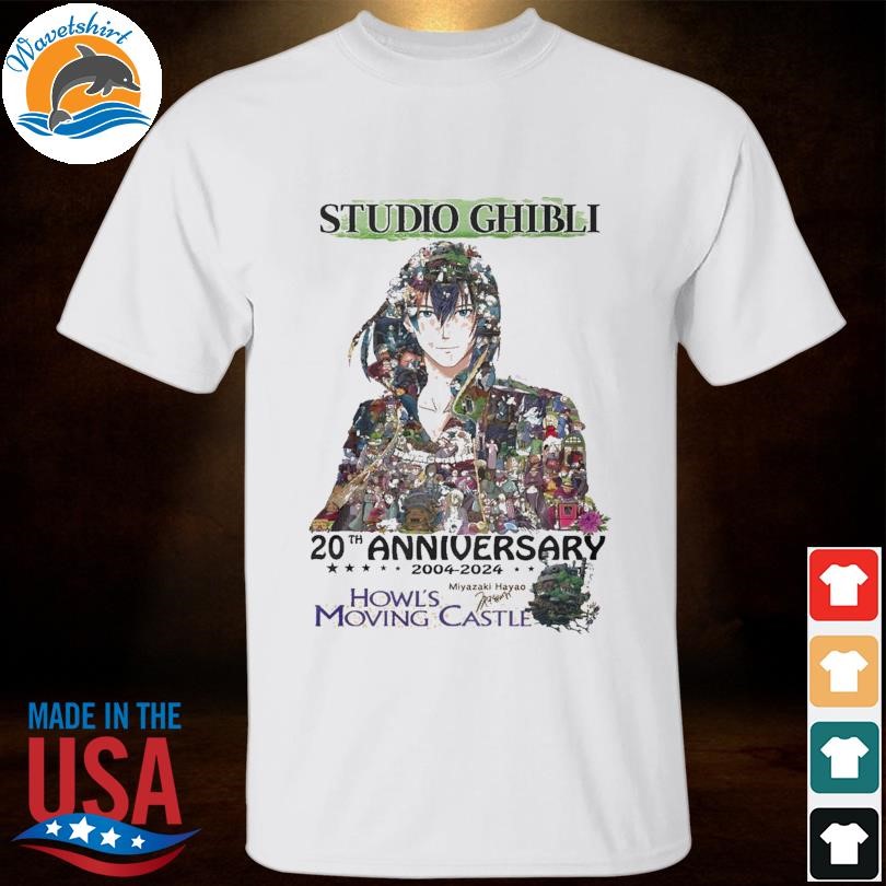 Limited Studio ghibli howl's moving castle 20th anniversary shirt