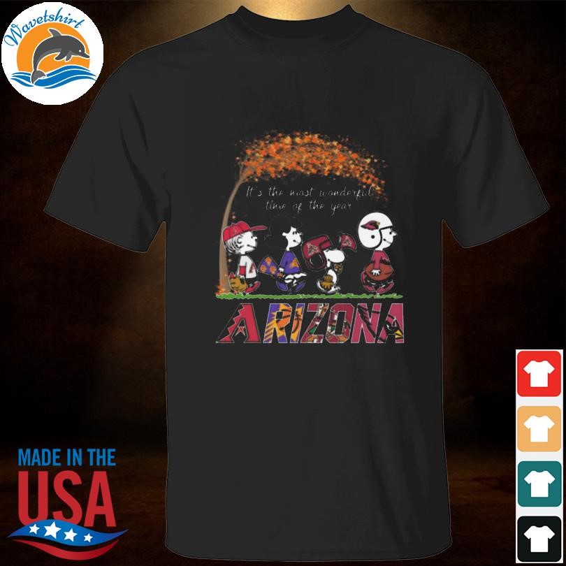 Peanuts it's the most wonderful time of the year Sports team Arizona Shirt