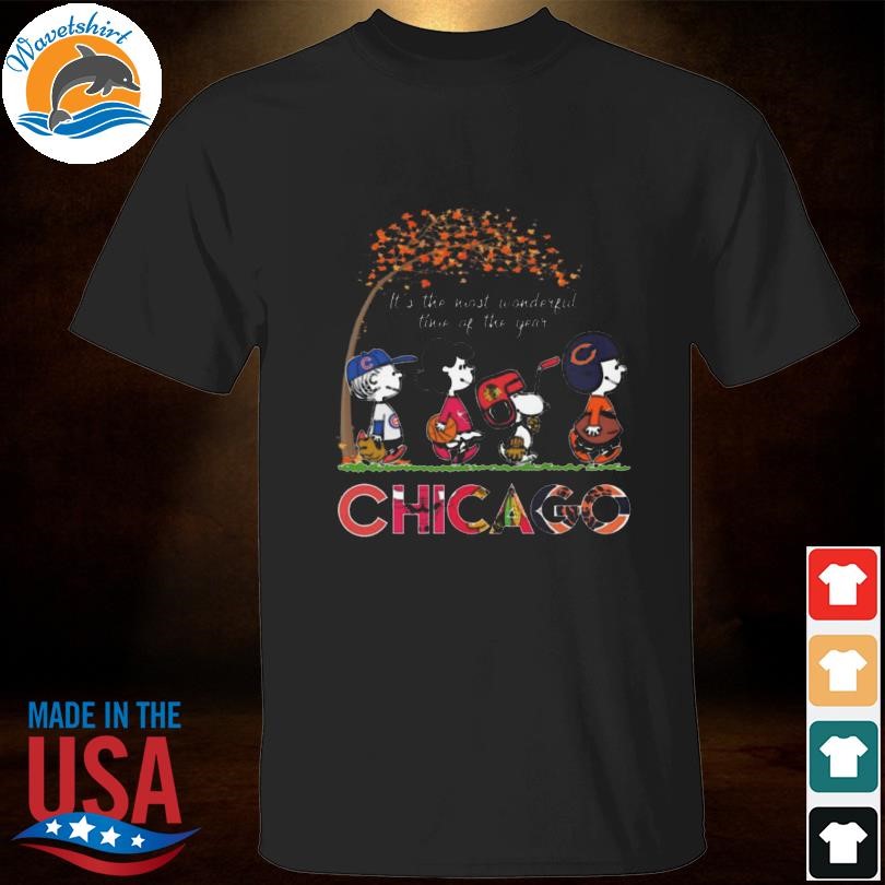 Peanuts it's the most wonderful time of the year chicago shirt