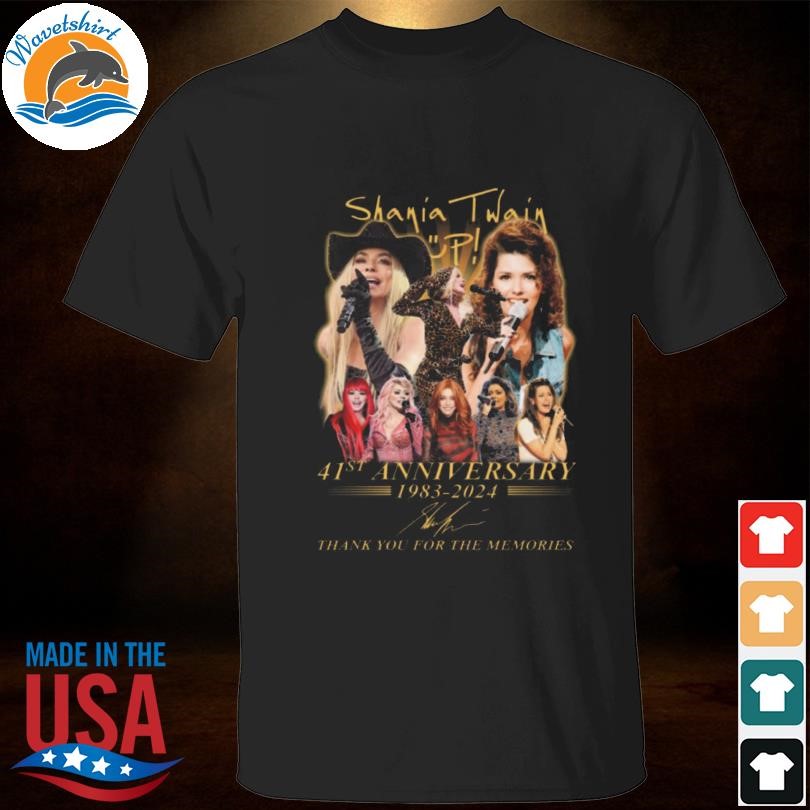 Shania Twain 41st anniversary 1983 2024 thank you for the memories signature shirt