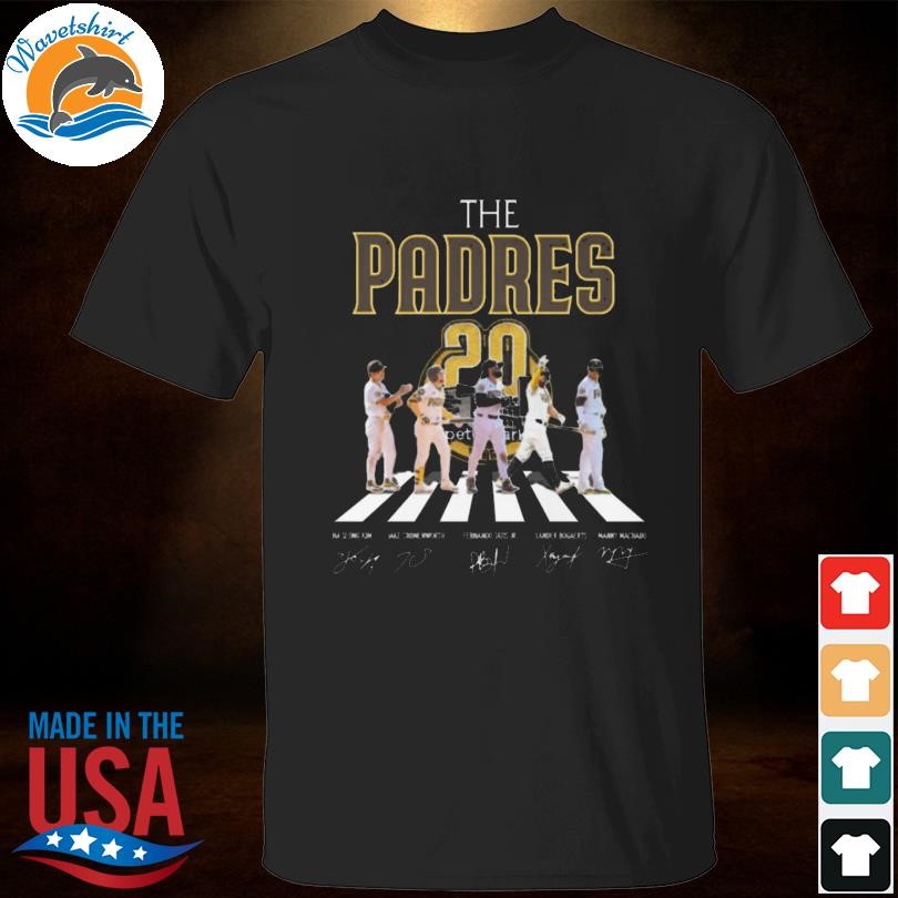 The San Diego Padres abbey road signatures 2024 shirt