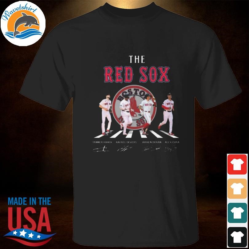 The red sox abbey road tanner houck rafael devers jarren duran alex cora signatures shirt