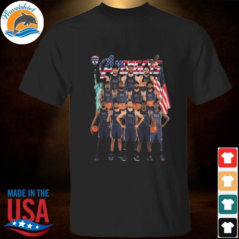 US Avengers American flag all team shirt