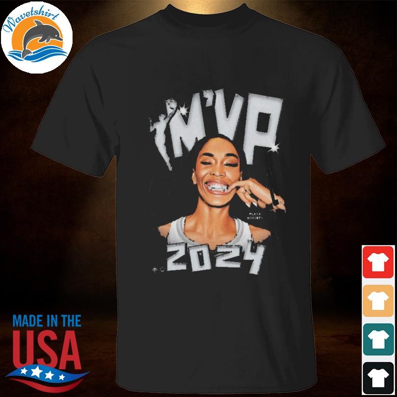 Funny Playa Society A'ja Wilson Black Las Vegas Aces 2024 WNBA MVP T-Shirt