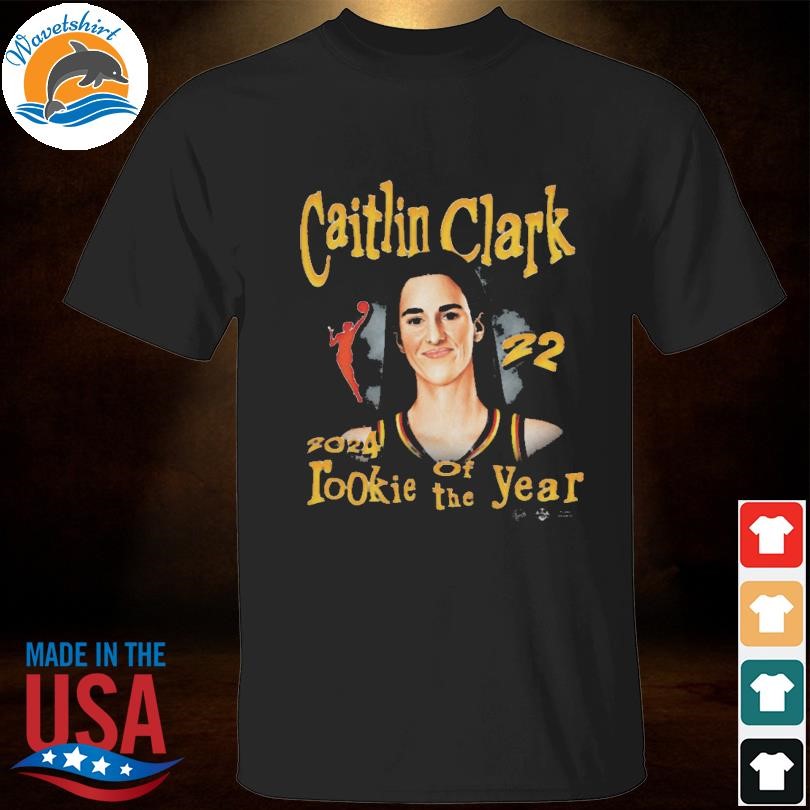 Funny Playa Society Caitlin Clark Black Indiana Fever 2024 WNBA Rookie of the Year T-Shirt