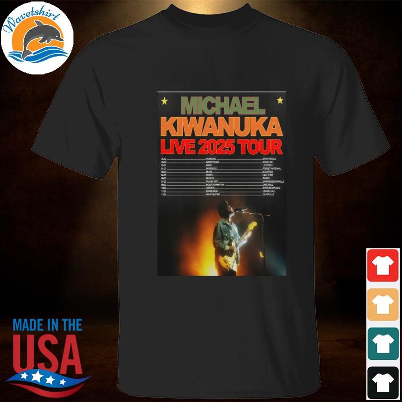 Funny Poster michael kiwanuka live tour 2025 shirt