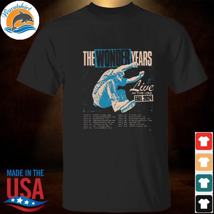 Funny The Wonder Years Live In The USA Fall Tour 2024 T-Shirt