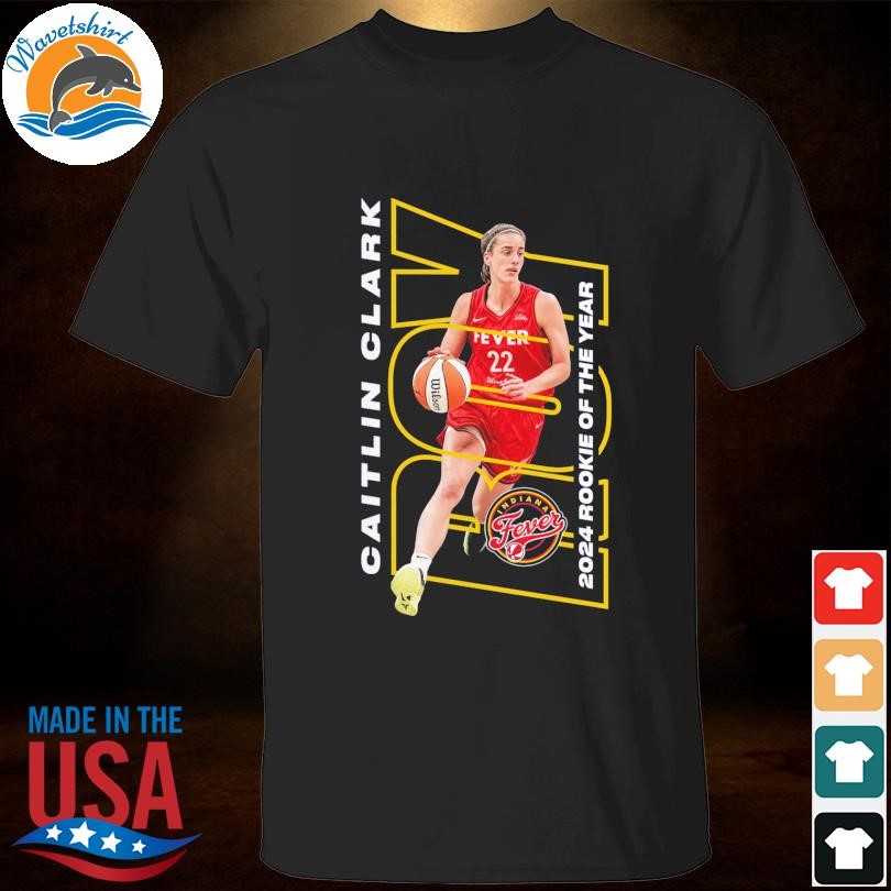 Official Caitlin clark indiana fever 2024 wnba rookie of the year shirt