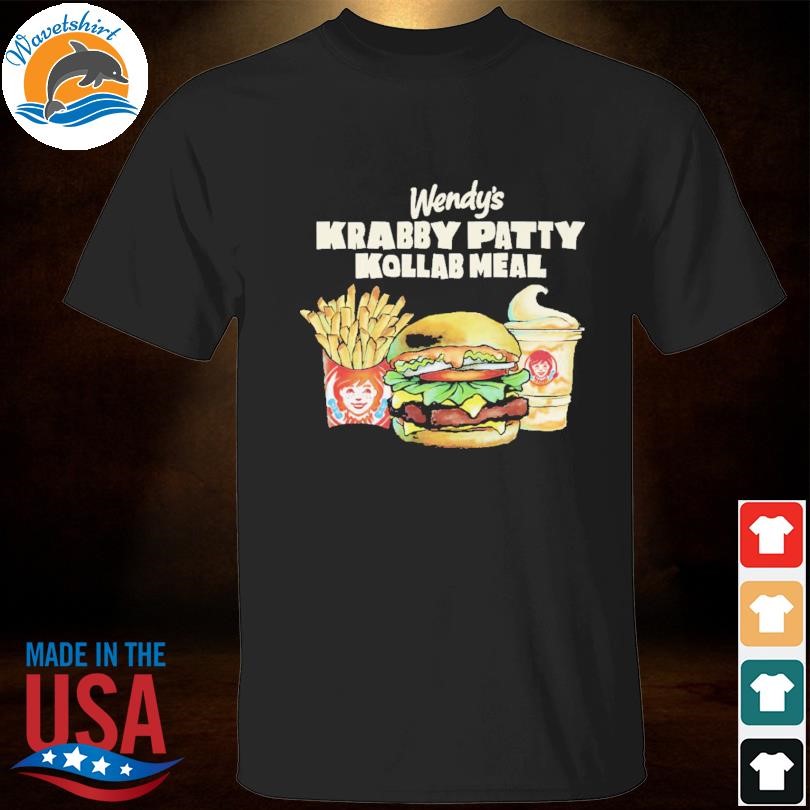 Official Spongebob Squarepants Wendy's Krabby Patty Kollab Meal Shirt